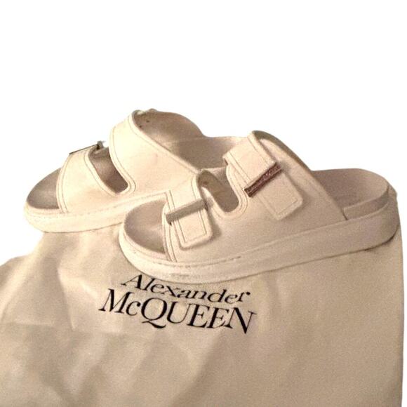 Alexander McQueen Hybrid Slide Sandals White Size 39.5 (US 9.5) - Picture 3 of 8